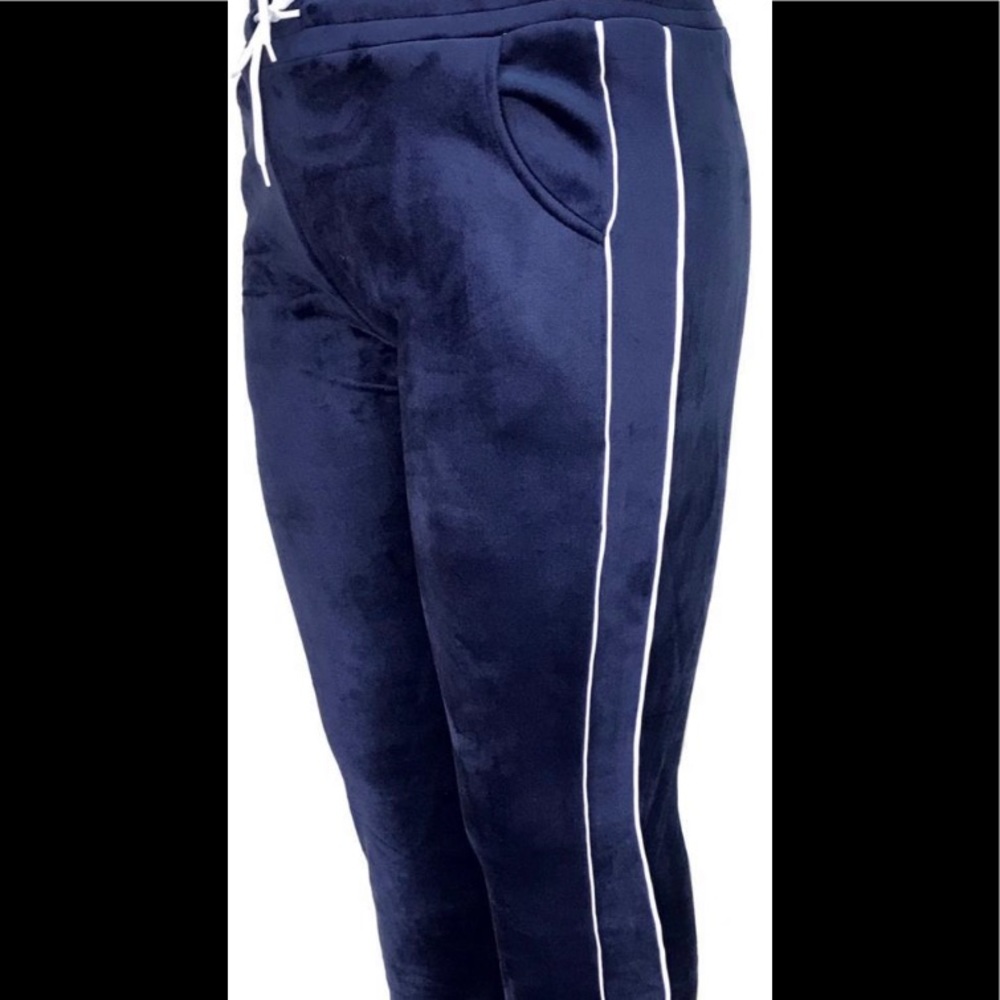 Velvet joggers plus size